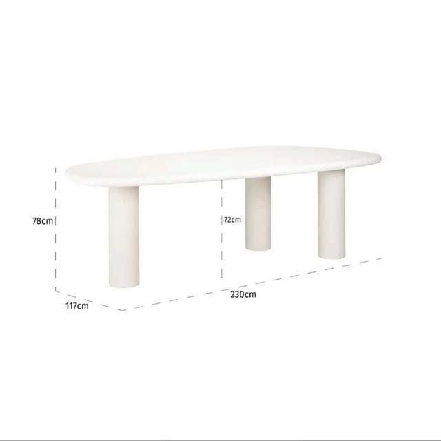 Richmond Eettafel Bloomstone 230 cm – Luxe Marmerlook & Massief Design