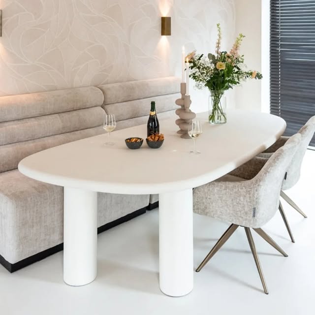 Richmond Eettafel Bloomstone 230 cm – Luxe Marmerlook & Massief Design