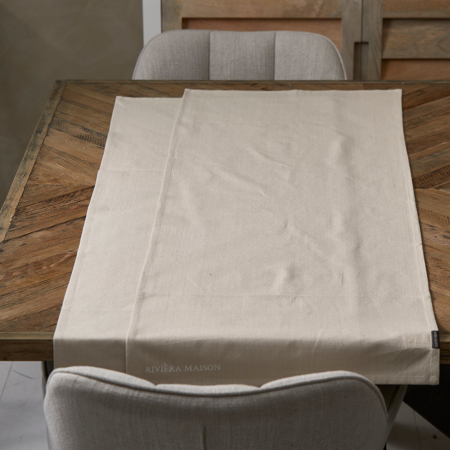 Rivièra Maison Table Runner flax 2pcs 150x50