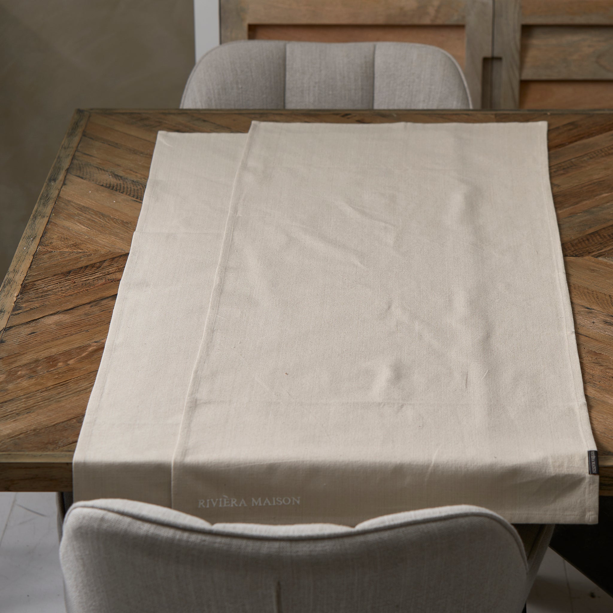 Rivièra Maison Table Runner flax 2pcs 150x50