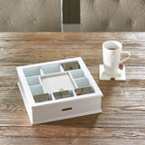 Riviera Maison – Tea Box with monogram coasters 6 pcs