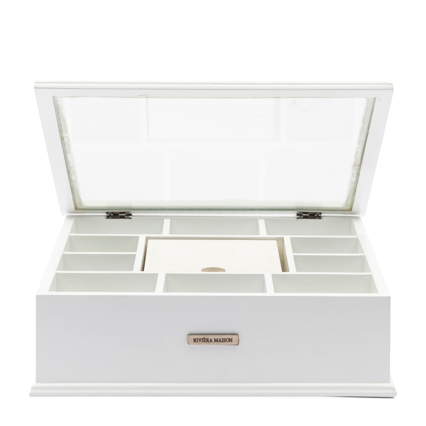 Riviera Maison – Tea Box with monogram coasters 6 pcs