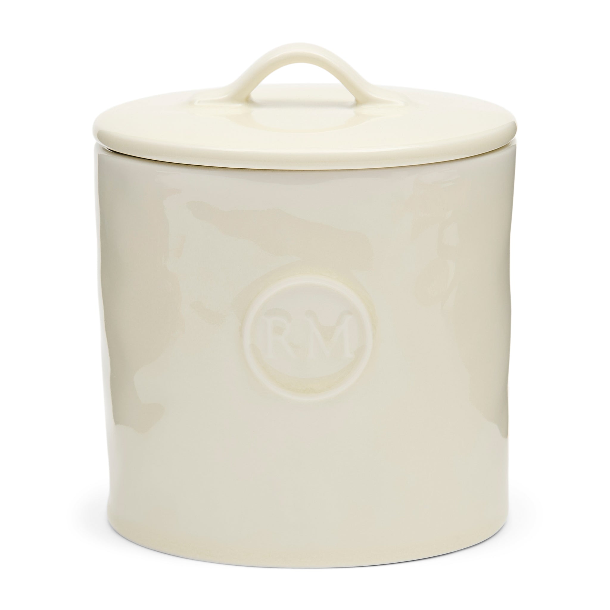 Portofino Storage Jar White M – RM