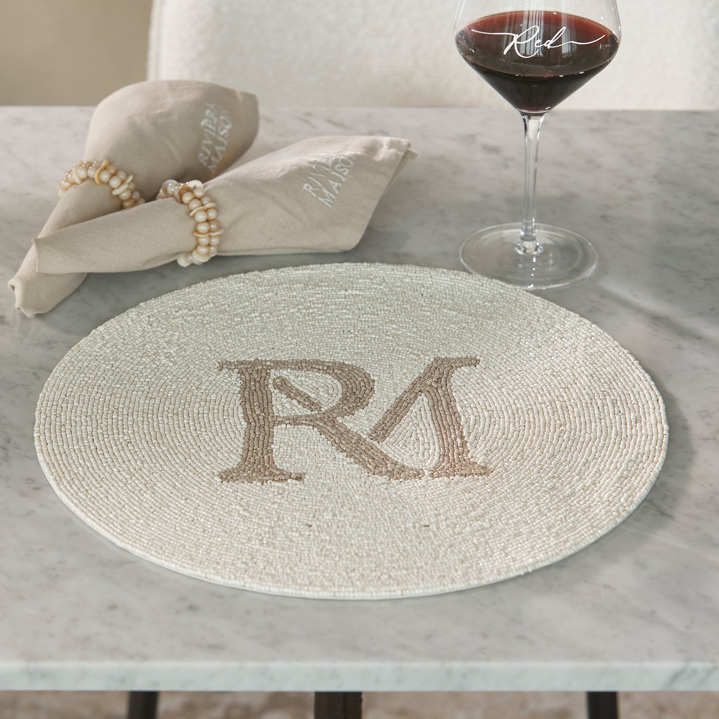 Rivièra Maison RM Monogram Beaded Placemat