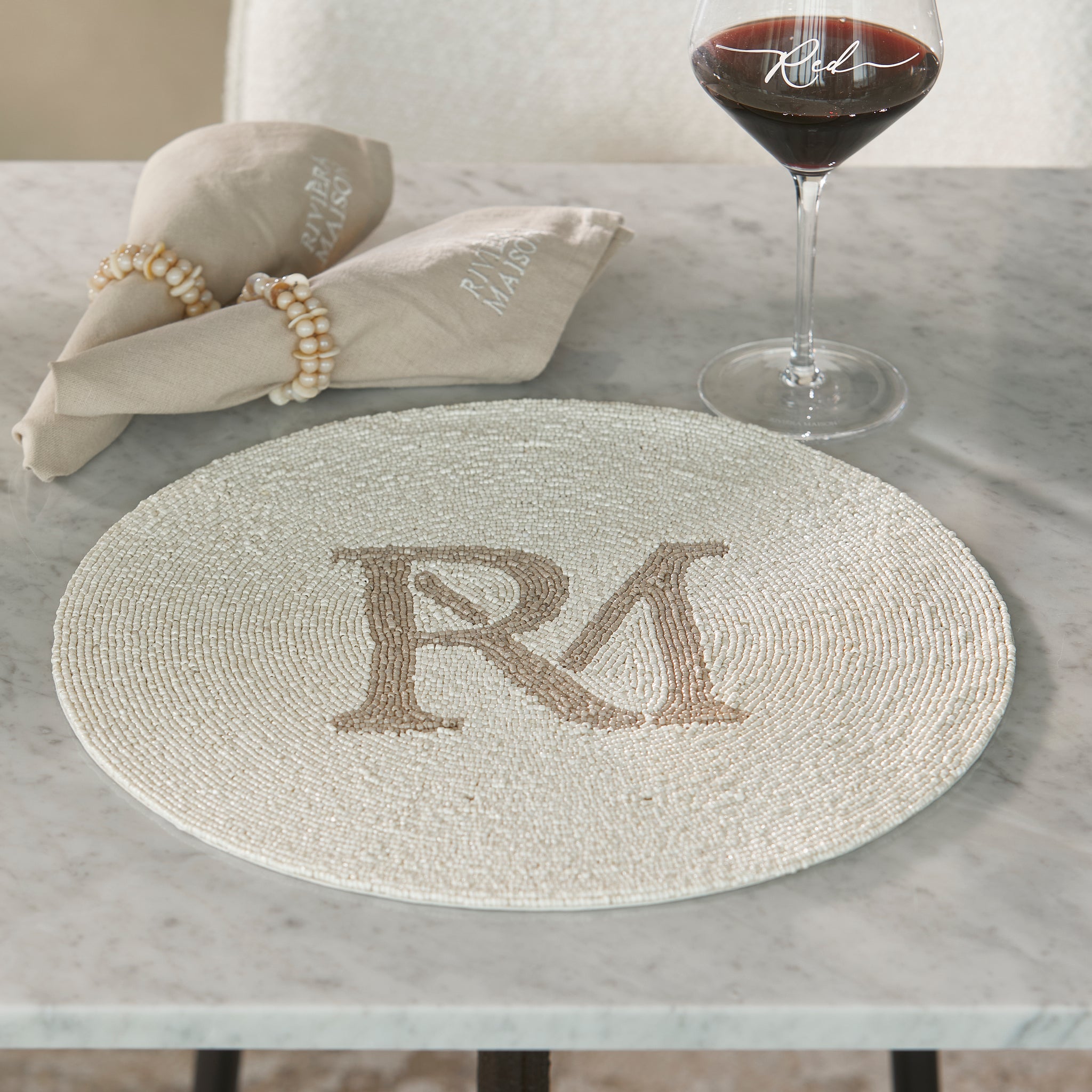 Rivièra Maison RM Monogram Beaded Placemat