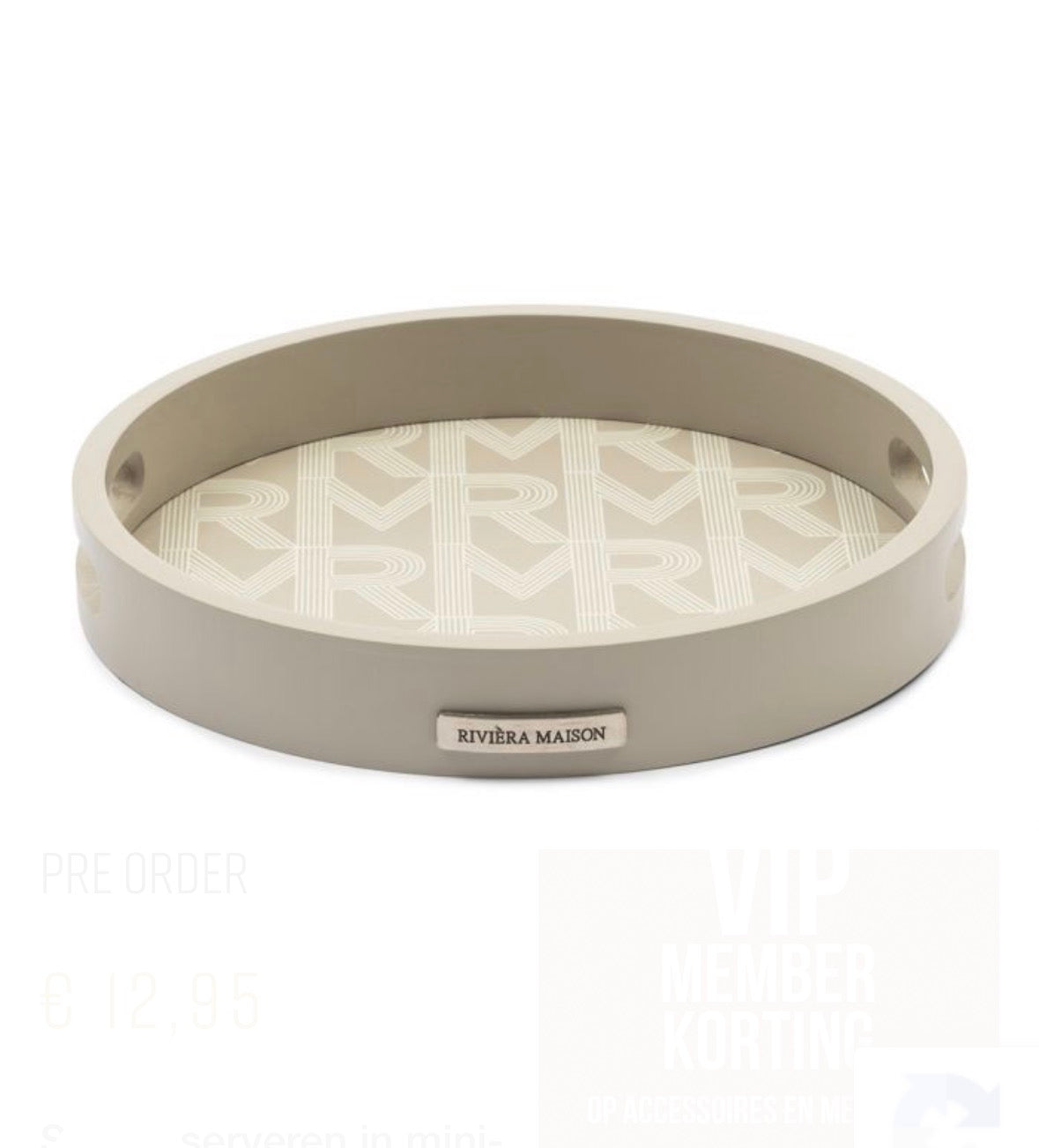 Dienblad RM Monogram Round