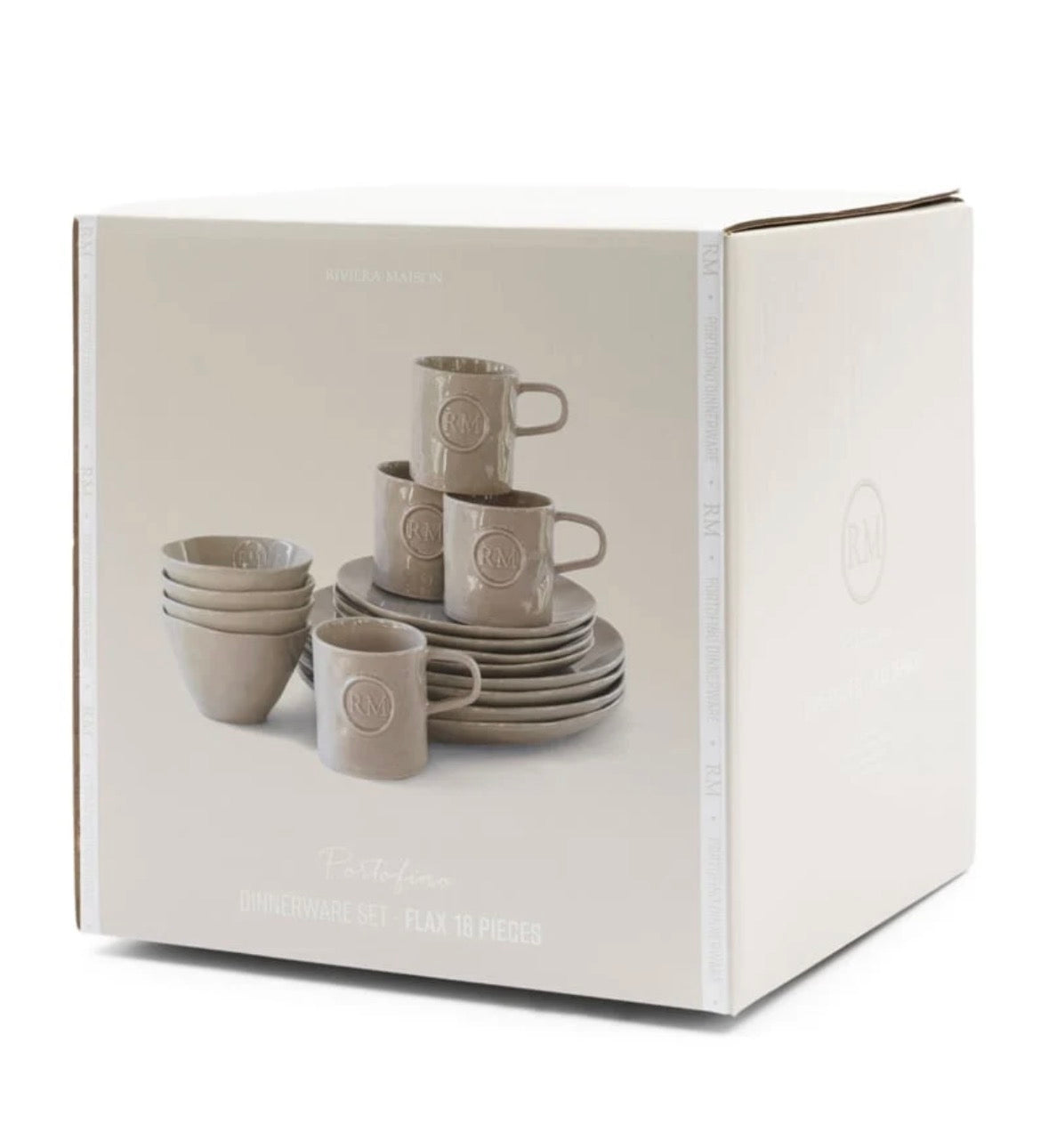 SERVIES SET PORTOFINO FLAX, SET VAN 16