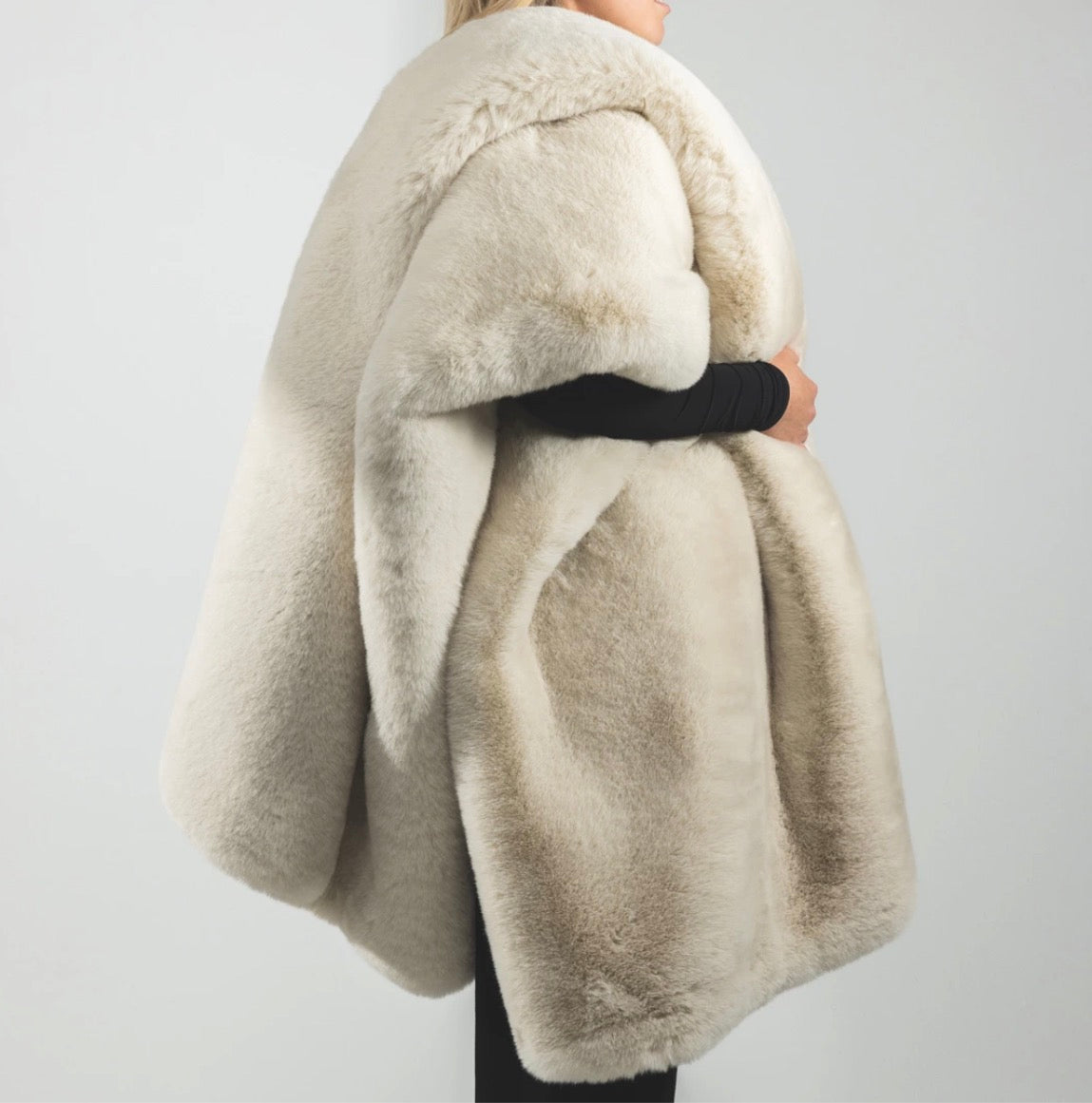 Riviera Maison Heather Faux Fur Throw Plaid 180x130 cm