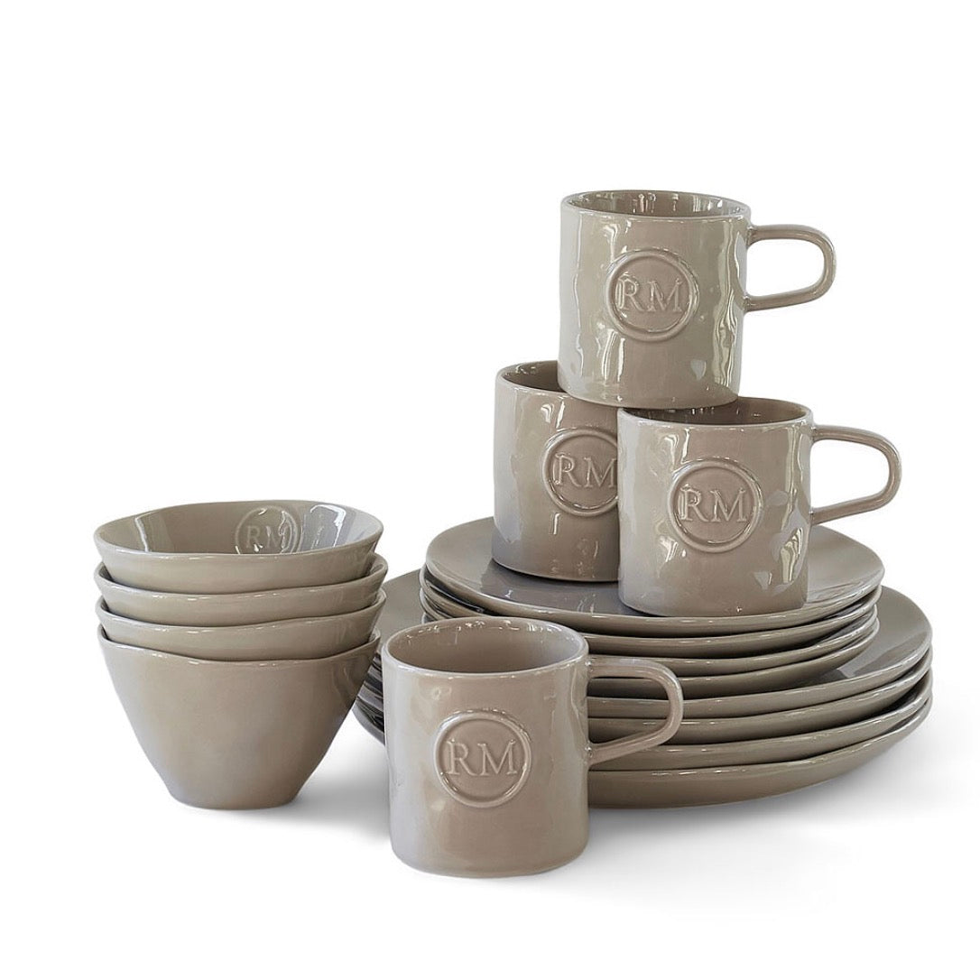 SERVIES SET PORTOFINO FLAX, SET VAN 16